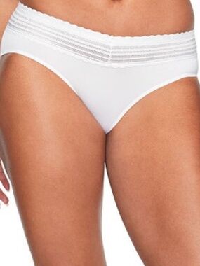 Warner's No Pinching No Problems Lace Hipster Underwear 5609J - White